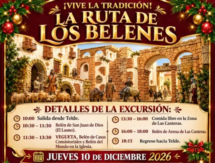 Colorearte Canarias organiza una ruta por los belenes de Gran Canaria con salida desde Telde